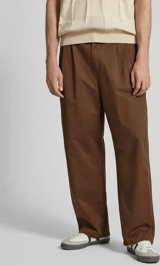 Carhartt Work In Progress Regular fit bandplooibroek met steekzakken model 'MARV' - Foto 2