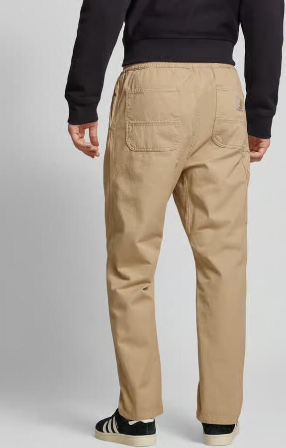 Carhartt Work In Progress Regular fit broek met steekzakken opzij model 'FLINT'