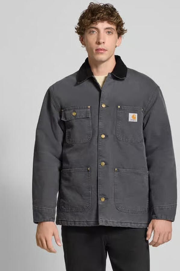 Carhartt Work In Progress Regular fit hemdjack met platte kraag Model 'Chore' - Foto 2