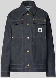 Carhartt Work In Progress Regular fit jeansjack met logopatch model 'Arctic'