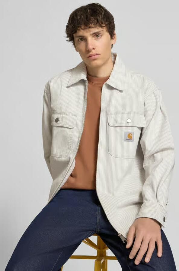 Carhartt Work In Progress regular fit overhemdjack met tweewegritssluiting
