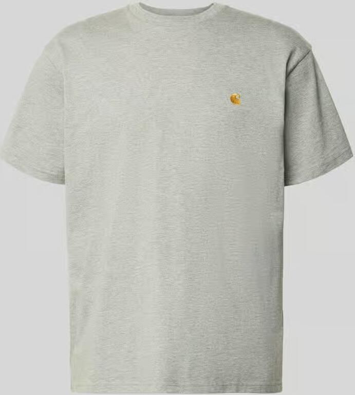 Carhartt WIP S s Chase T-shirt T-shirts Kleding grey heather gold maat: S beschikbare maaten:S - Foto 4