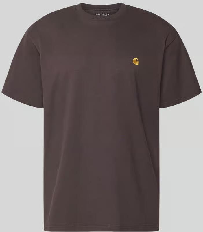 Carhartt Work In Progress Regular fit T-shirt met logostitching Model 'Chase'