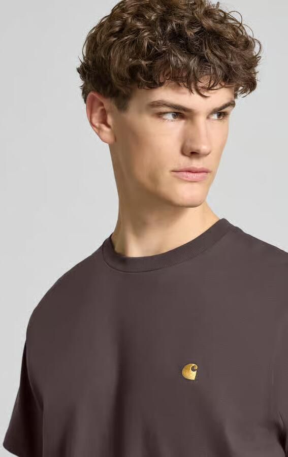 Carhartt Work In Progress Regular fit T-shirt met logostitching Model 'Chase' - Foto 2