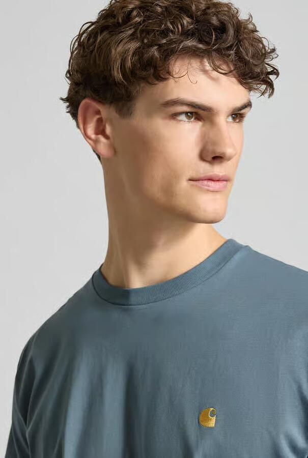 Carhartt Work In Progress Regular fit T-shirt met logostitching Model 'Chase' - Foto 2