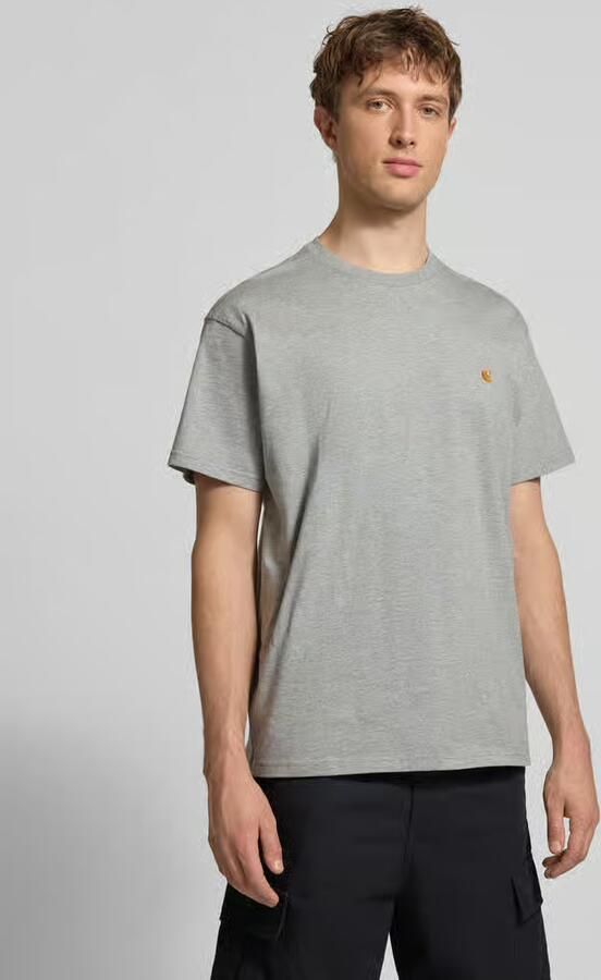 Carhartt WIP S s Chase T-shirt T-shirts Kleding grey heather gold maat: S beschikbare maaten:S - Foto 10