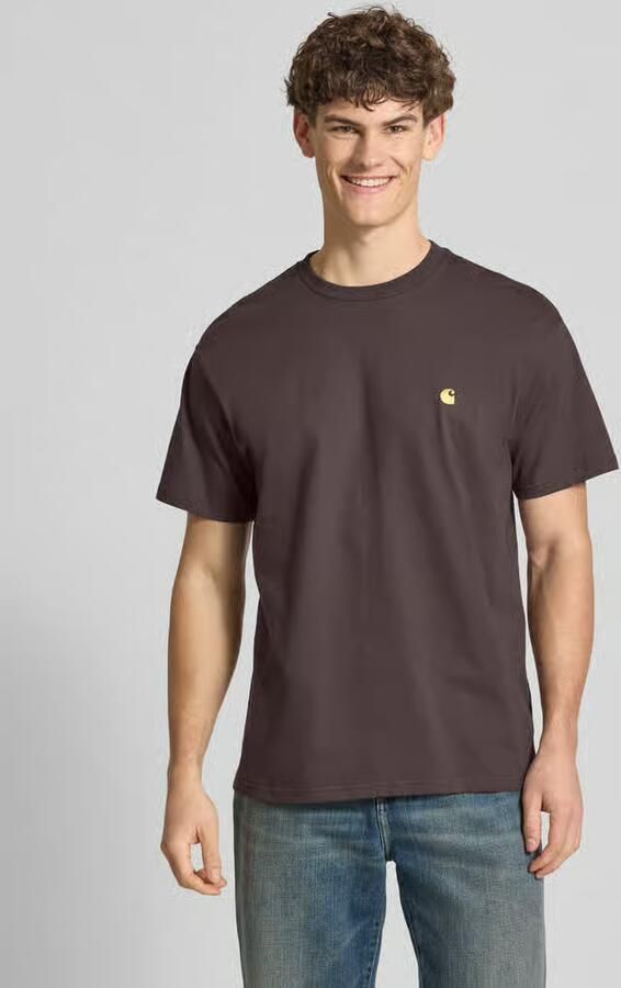 Carhartt Work In Progress Regular fit T-shirt met logostitching Model 'Chase' - Foto 4