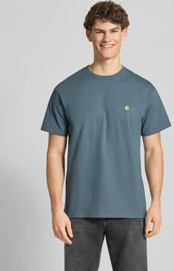 Carhartt Work In Progress Regular fit T-shirt met logostitching Model 'Chase' - Foto 4