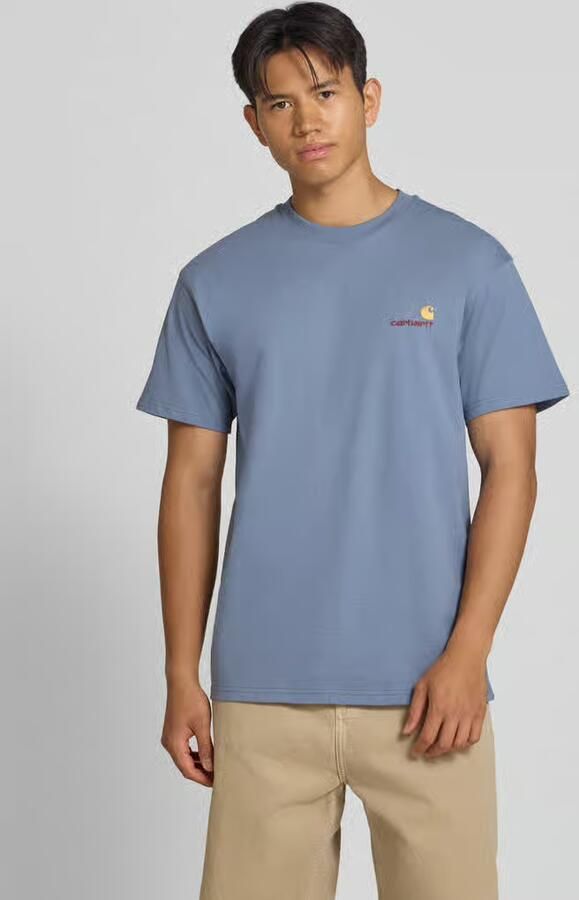 Carhartt Work In Progress Regular fit t-shirt van pure katoen model 'American Script' - Foto 3