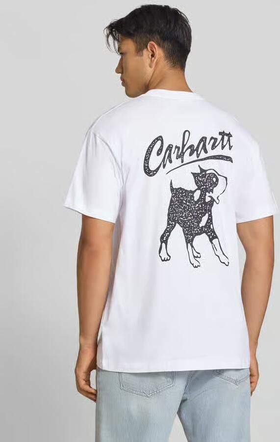 Carhartt Work In Progress Regular fit t-shirt van pure katoen model 'Pup' - Foto 3