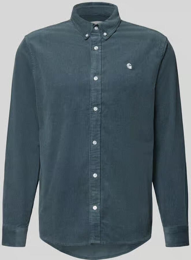 Carhartt Work In Progress Regular fit vrijetijdsoverhemd van corduroy met button-downkraag - Foto 2