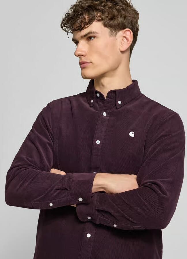 Carhartt Work In Progress Regular fit vrijetijdsoverhemd van corduroy met button-downkraag
