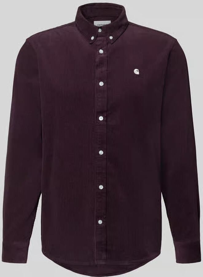 Carhartt Work In Progress Regular fit vrijetijdsoverhemd van corduroy met button-downkraag - Foto 2