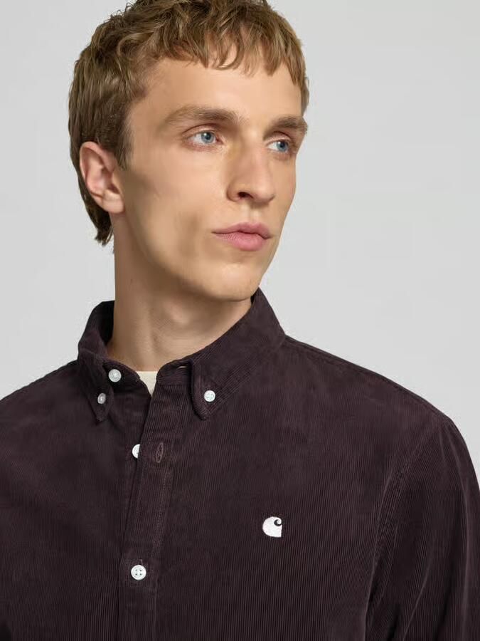 Carhartt Work In Progress Regular fit vrijetijdsoverhemd van corduroy met button-downkraag