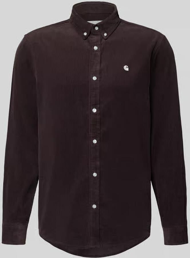 Carhartt Work In Progress Regular fit vrijetijdsoverhemd van corduroy met button-downkraag - Foto 2