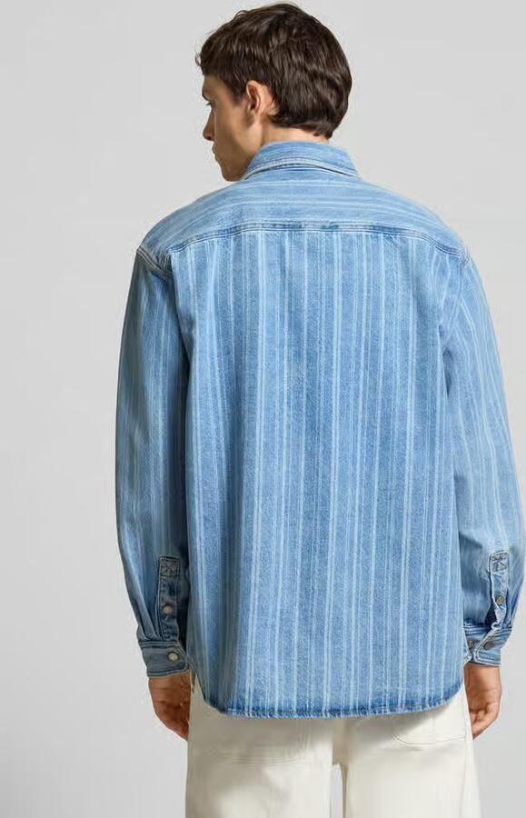 Carhartt Work In Progress Relaxed fit jeansoverhemd met borstzak model 'Rylan'