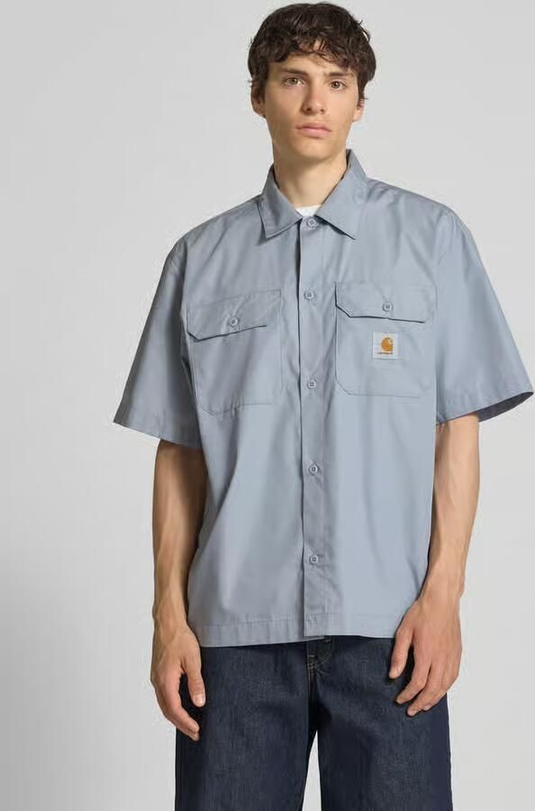 Carhartt Work In Progress relaxed fit vrijetijdsoverhemd met kentkraag en labeldetail - Foto 4