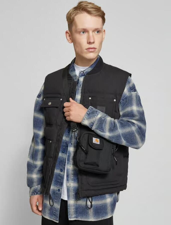 Carhartt Work In Progress Schoudertas met labelpatch model 'Essentials' - Foto 4