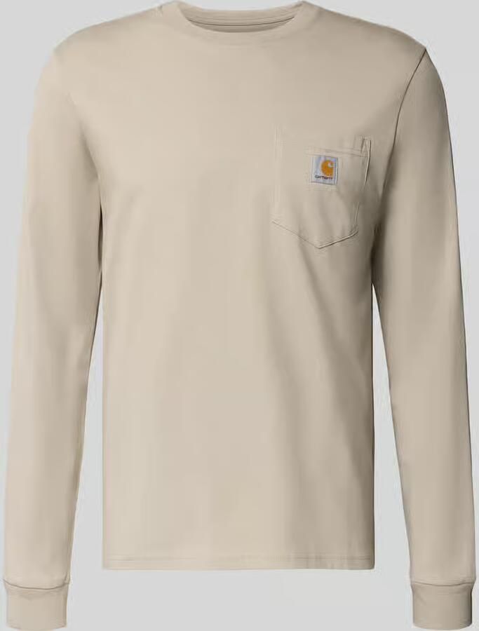 Carhartt Work In Progress Shirt met lange mouwen met borstzak en labeldetail - Foto 2