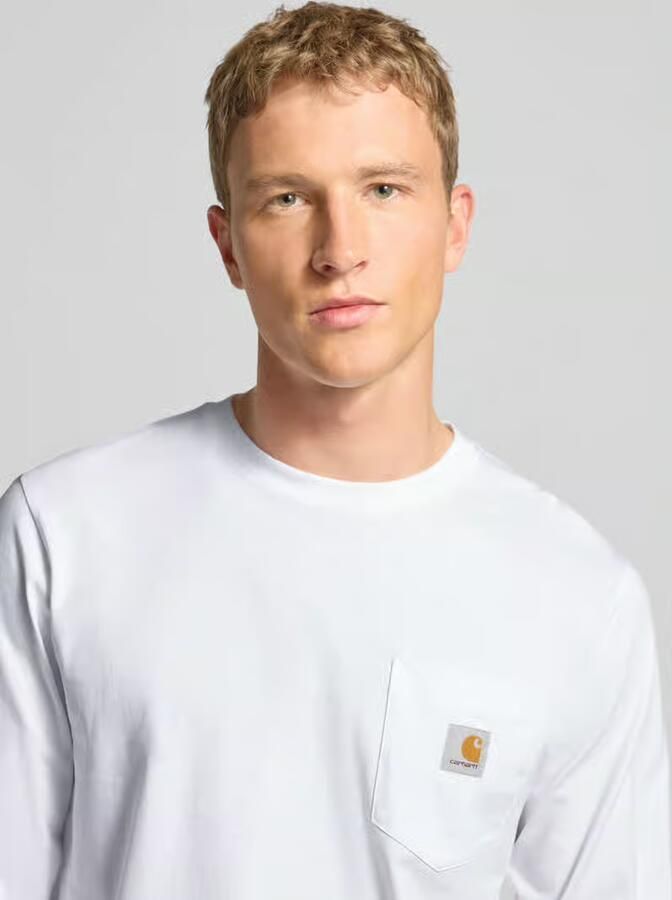 Carhartt Work In Progress Shirt met lange mouwen met borstzak en labeldetail