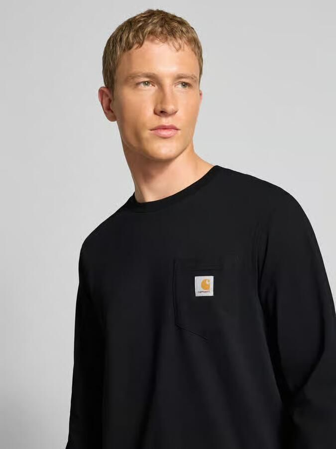 Carhartt Work In Progress Shirt met lange mouwen met borstzak en labeldetail