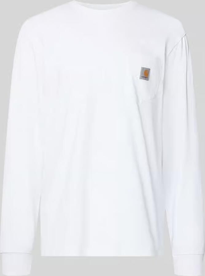 Carhartt Work In Progress Shirt met lange mouwen met borstzak en labeldetail - Foto 2