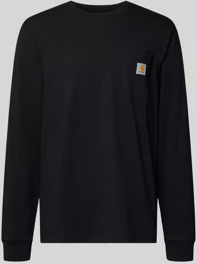 Carhartt Work In Progress Shirt met lange mouwen met borstzak en labeldetail - Foto 2
