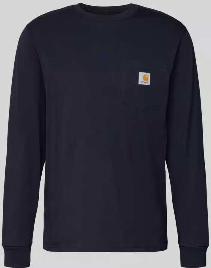 Carhartt Work In Progress Shirt met lange mouwen borstzak en labeldetail - Foto 2