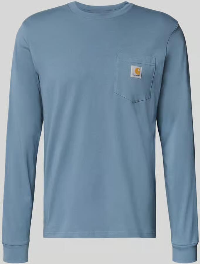 Carhartt Work In Progress Shirt met lange mouwen borstzak en labeldetail - Foto 2