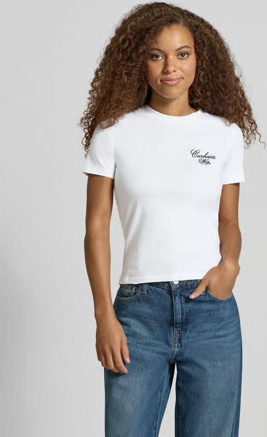 Carhartt Work In Progress Slim Fit t-shirt van pure katoen model 'Gracious' - Foto 3