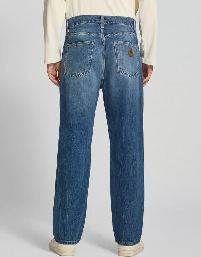 Carhartt Work In Progress straight fit jeans puur katoen model 'Aaron'