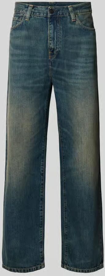 Carhartt Work In Progress straight fit jeans van puur katoen model 'Aaron' - Foto 2