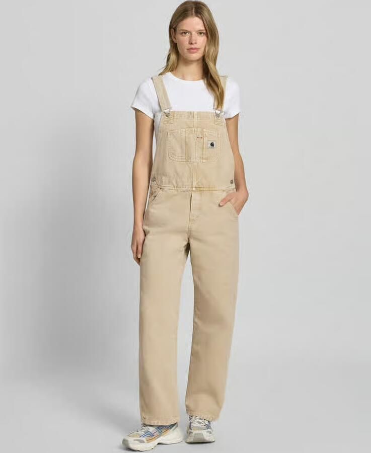 Carhartt Work In Progress Straight fit tuinbroek met labeldetail - Foto 2