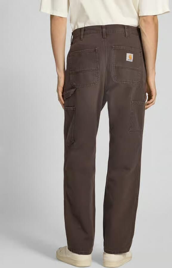 Carhartt Work In Progress Straight leg jeans met siernaden model 'DOUBLE KNEE'