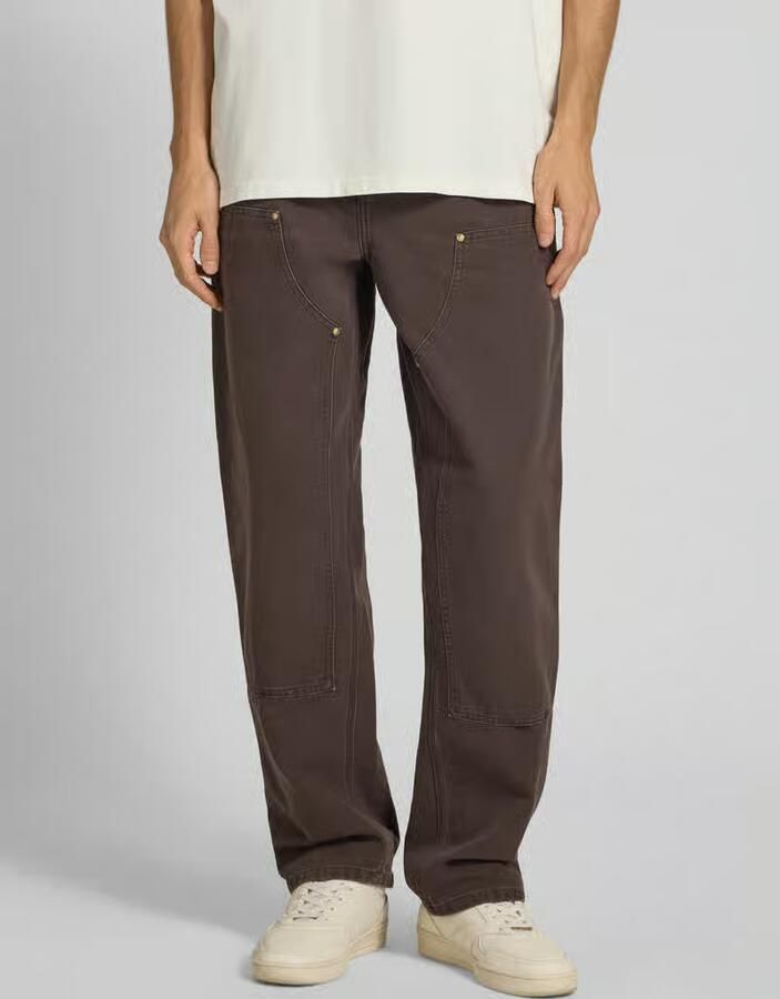 Carhartt Work In Progress Straight leg jeans met siernaden model 'DOUBLE KNEE' - Foto 2