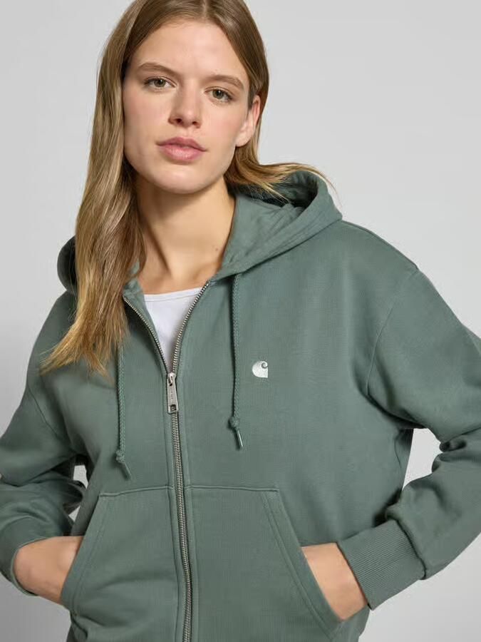 Carhartt Work In Progress Sweatjack met kangoeroezak - Foto 2