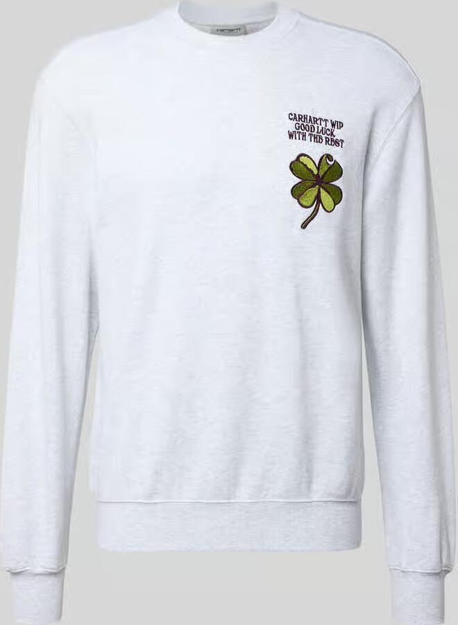 Carhartt Work In Progress Sweatshirt met labeldetail