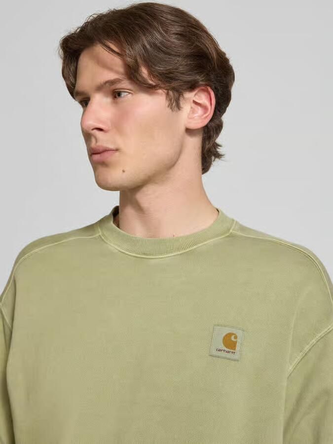 Carhartt Work In Progress Sweatshirt met labeldetail model 'Nelson'