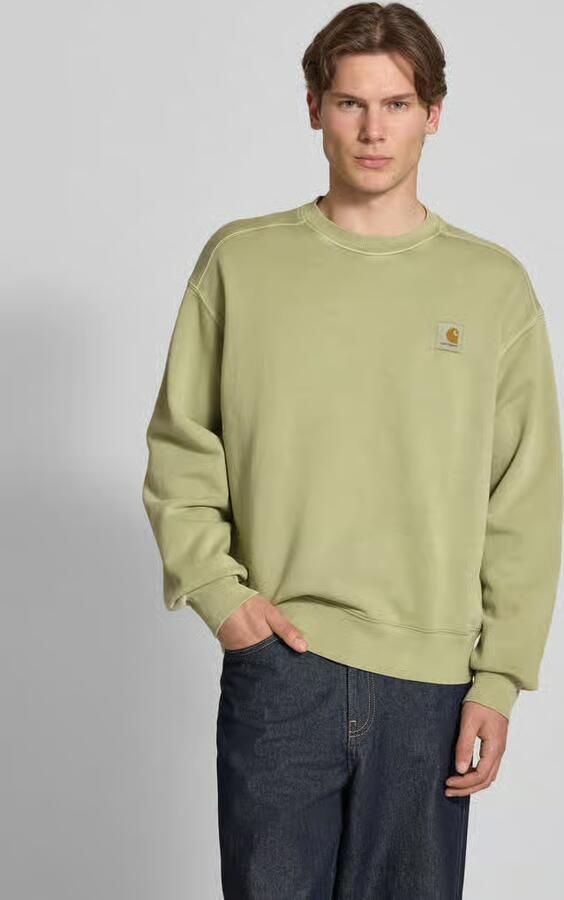 Carhartt Work In Progress Sweatshirt met labeldetail model 'Nelson' - Foto 4