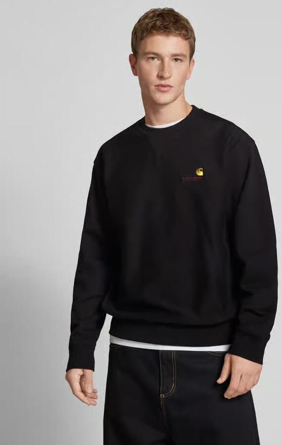 Carhartt WIP American Script Sweatshirt Sweaters Kleding black maat: L beschikbare maaten:L XL - Foto 2
