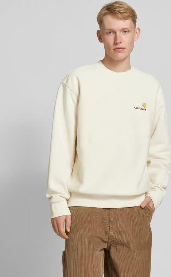 Carhartt WIP American Script Sweatshirt Hoodies Kleding natural maat: XS beschikbare maaten:L XL XXL XS - Foto 2
