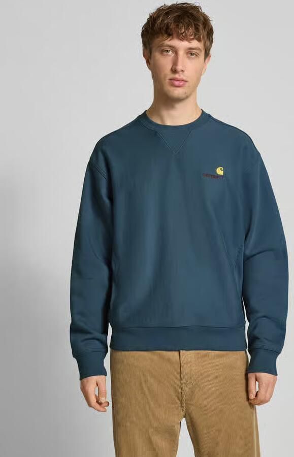 Carhartt Work In Progress sweatshirt met labelstitching