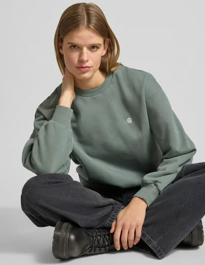 Carhartt Work In Progress Sweatshirt met Labelstitching Model 'CASEY'