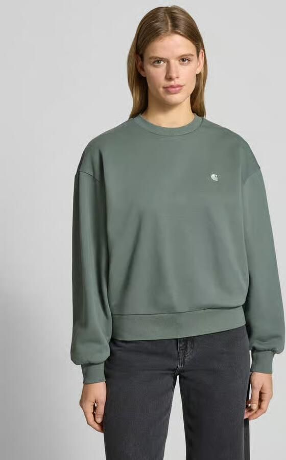 Carhartt Work In Progress Sweatshirt met Labelstitching Model 'CASEY' - Foto 4
