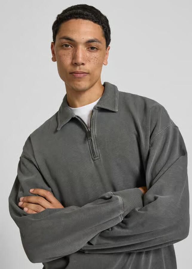 Carhartt Work In Progress sweatshirt met polokraag