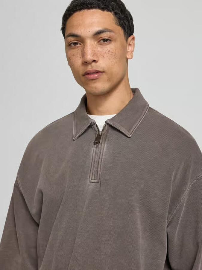 Carhartt Work In Progress sweatshirt met polokraag