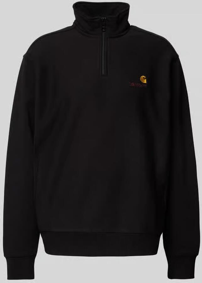 Carhartt Work In Progress Sweatshirt met schipperskraag model 'AMERICAN SCRIPT'