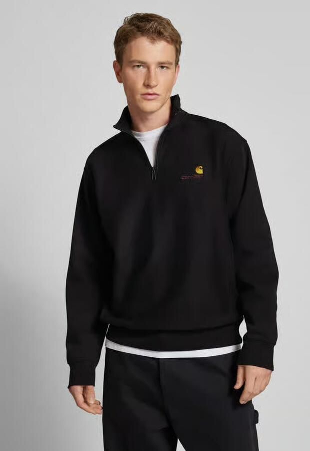 Carhartt Work In Progress Sweatshirt met schipperskraag model 'AMERICAN SCRIPT' - Foto 2