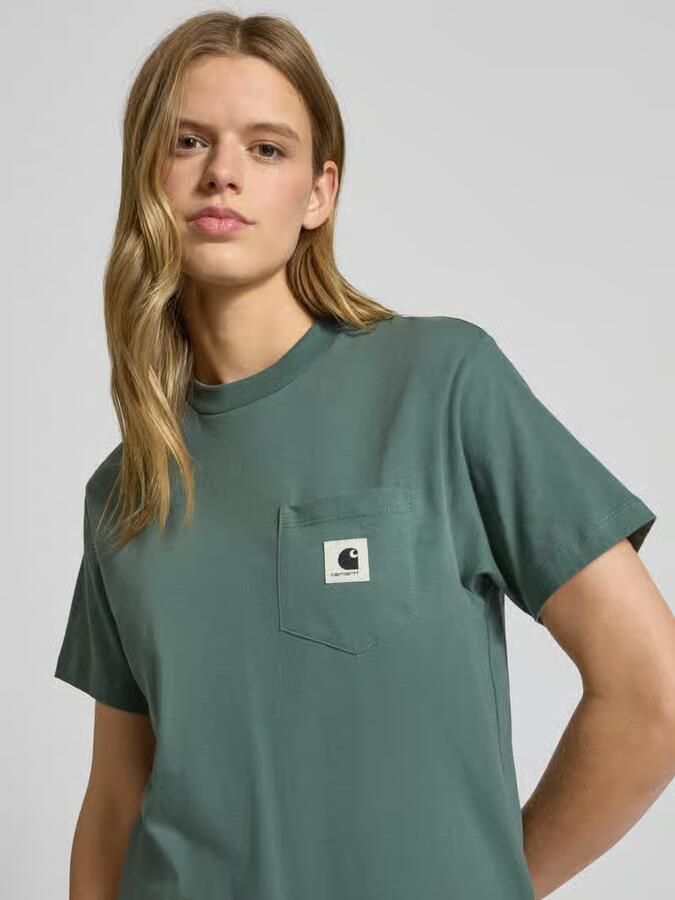 Carhartt Work In Progress T-shirt met borstzak en labeldetail