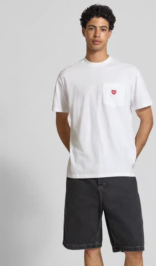 Carhartt Work In Progress T-shirt met borstzak en labelpatch - Foto 3